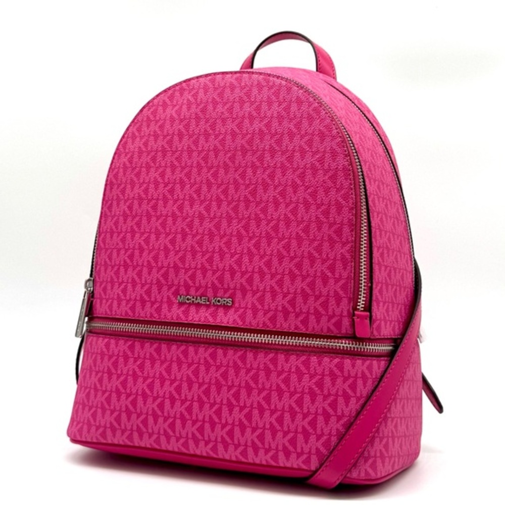 Michael Kors Medium Rhea Zip Backpack - Dragonfruit